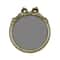 13.75" Gold Round Mirror with Bow Wall Décor by Ashland®